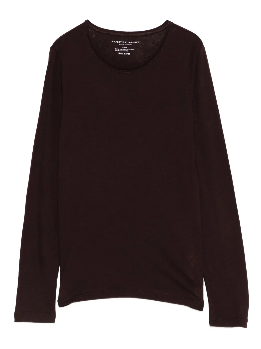 

Футболка с круглым вырезом и длинными рукавами Majestic Filatures, красный