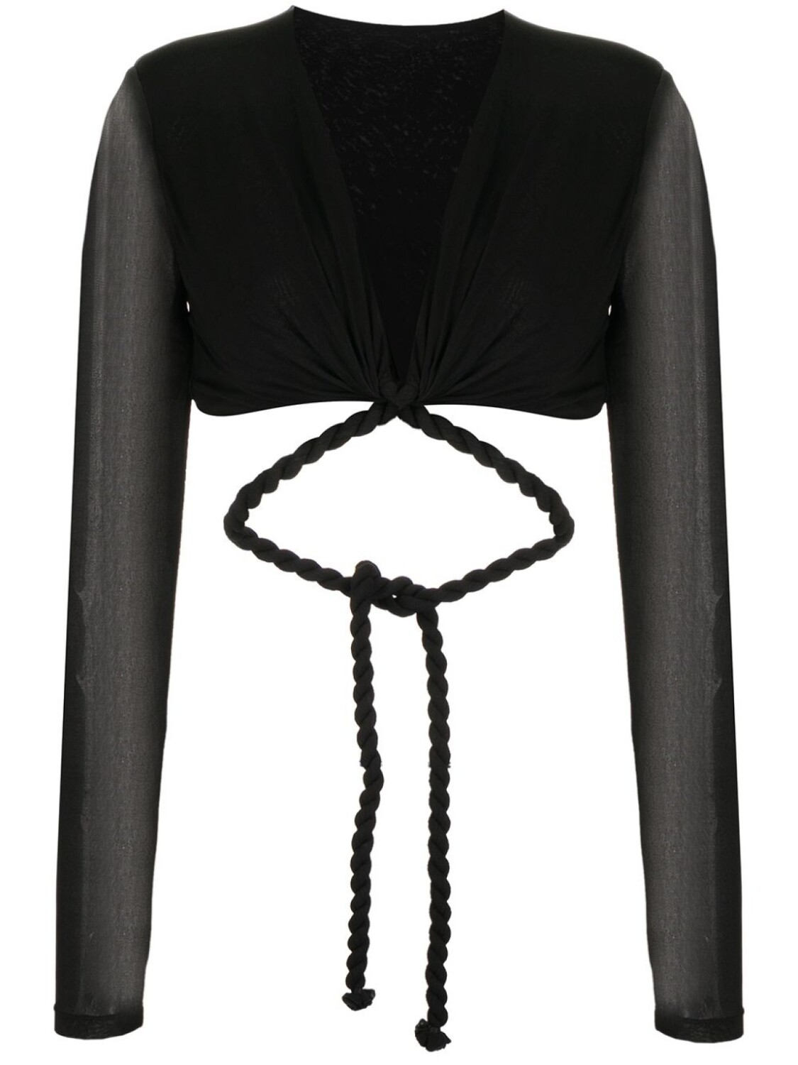 

Dion Lee топ Rope с запахом, черный