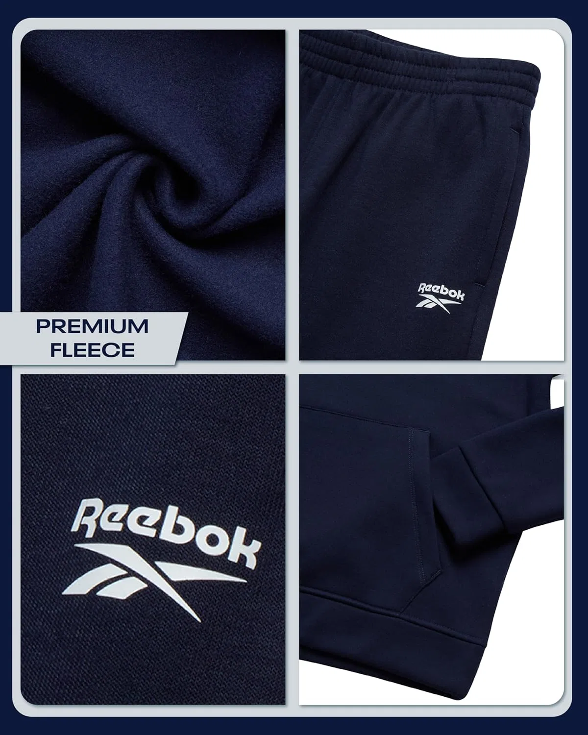 Спортивный костюм для мальчиков Reebok, 2 предмета, цвет Vector Navy — фото 3