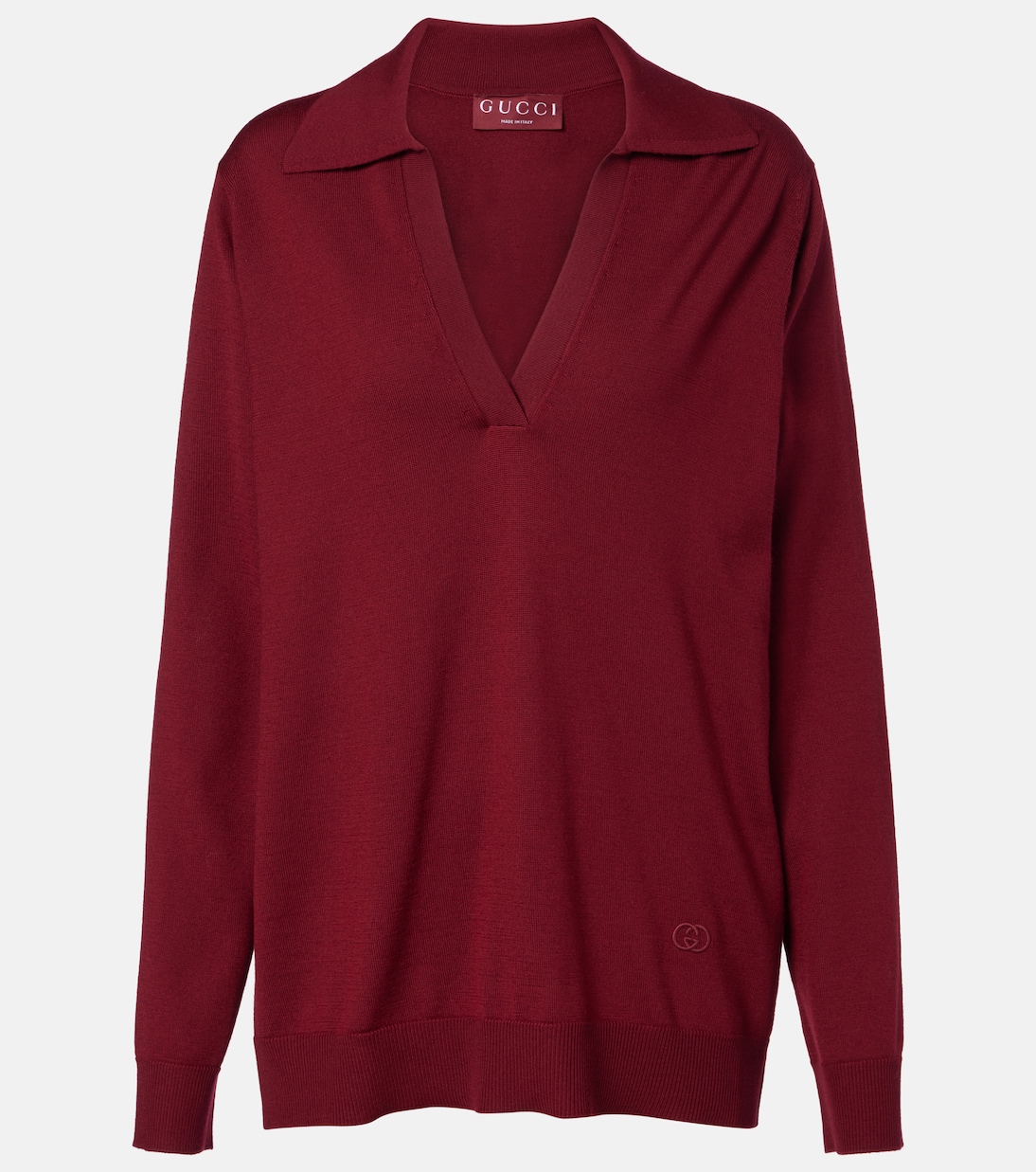 Шерстяной свитер Gucci, Rosso Ancora/Mix