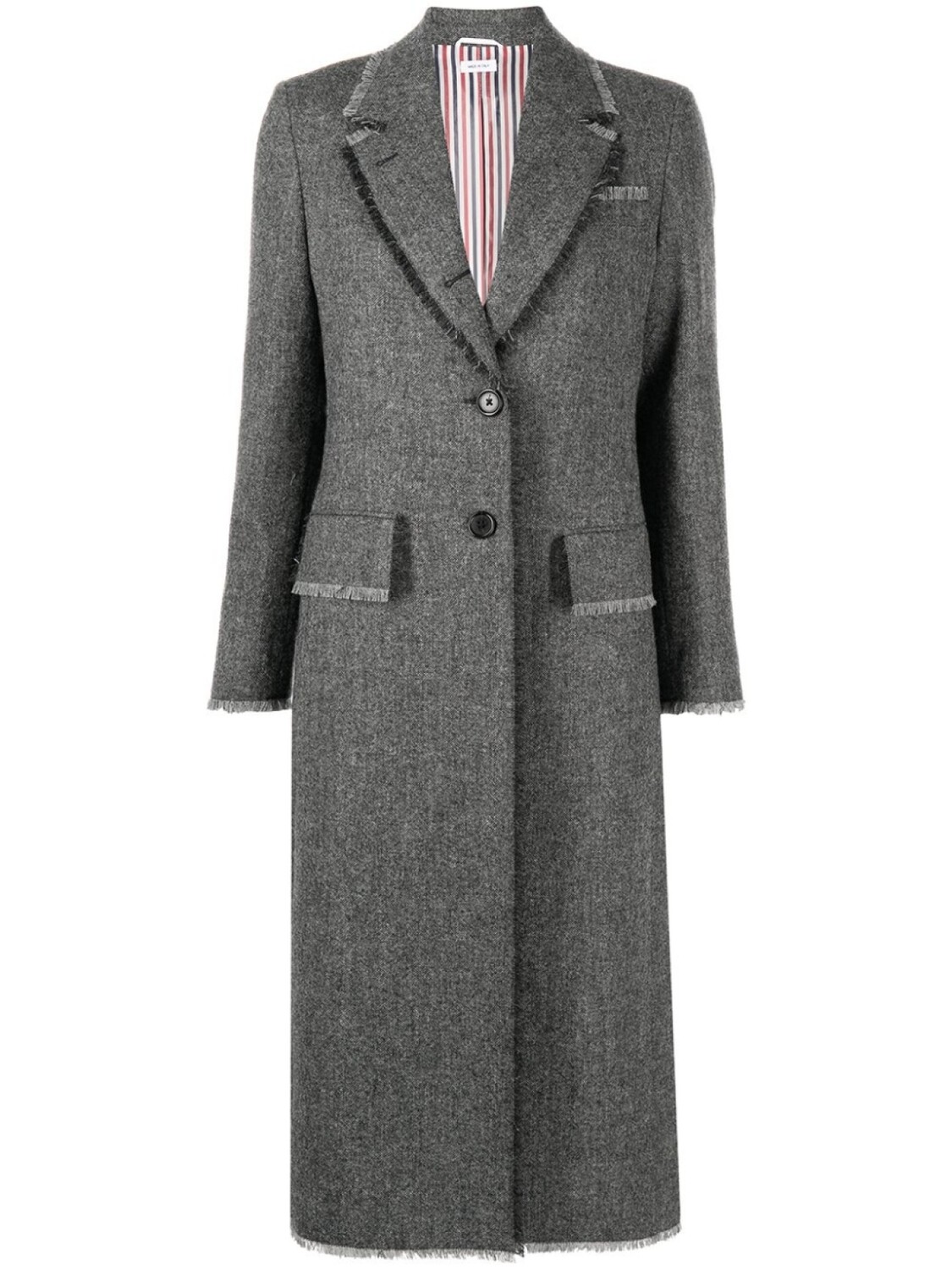

Thom Browne однобортное пальто, серый