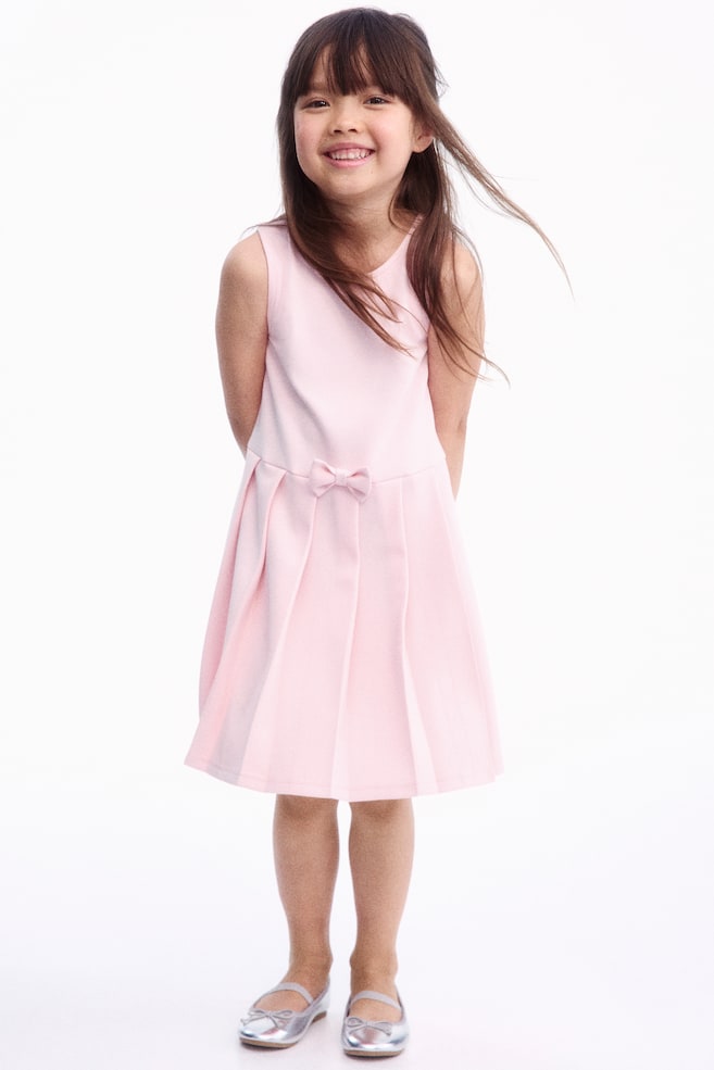 

Платье из джерси с бантами H&M, розовый