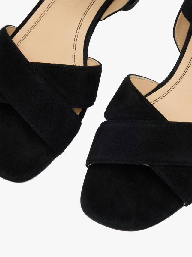 Seaville Suede низкие блочные сандалии Russell & Bromley, Black — фото 3