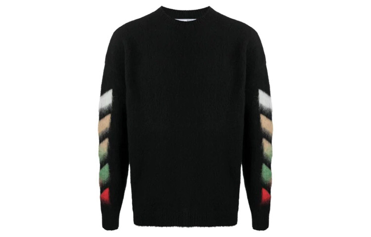 

Свитер мужской Off-White с принтом стрел, черный / белый