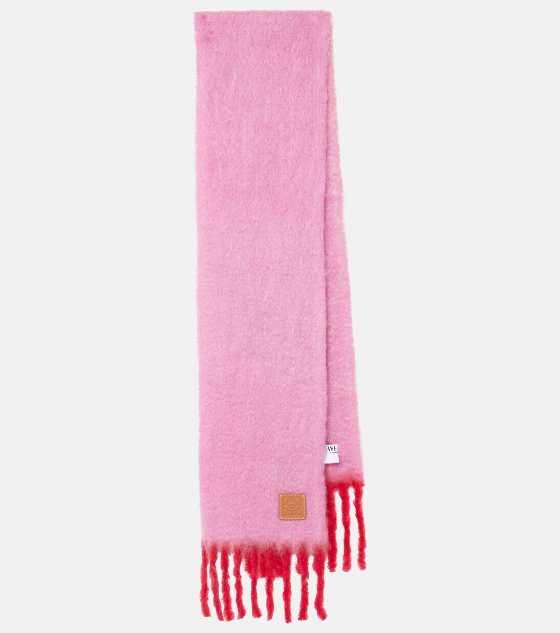 

Шарф из мохеровой смеси Loewe, цвет pink/red