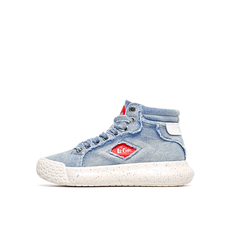 Lee Cooper Высокие повседневные туфли для увеличения роста унисекс светло-джинсового синего цвета, цвет Light Denim Blue Women's — фото 3