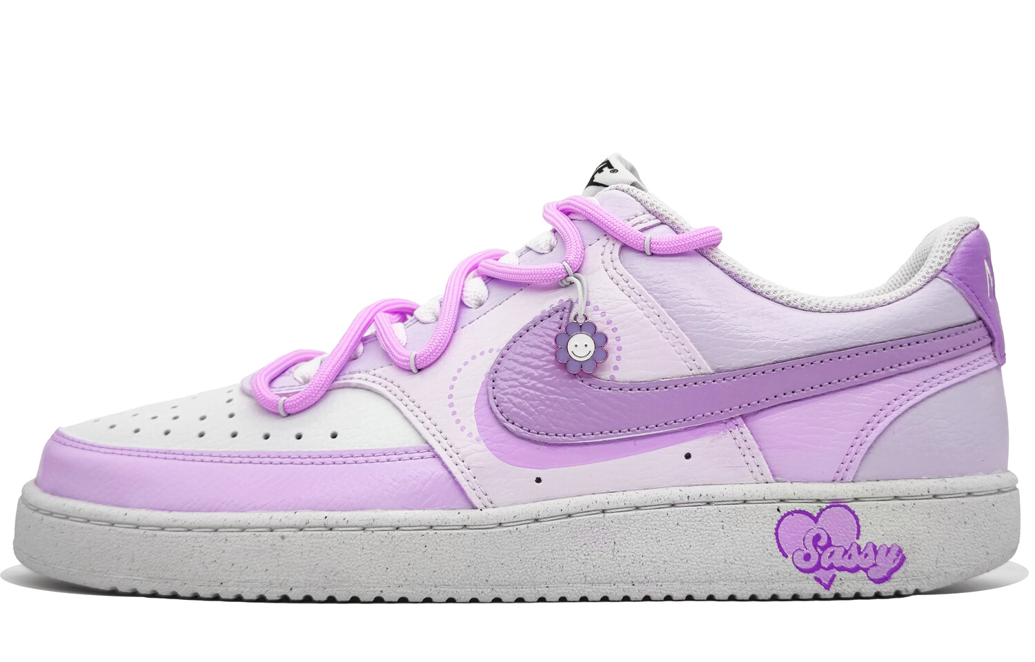 

Кроссовки Nike Court Vision 1 Skateboarding Shoes Men Low-top Purple/white, фиолетовый