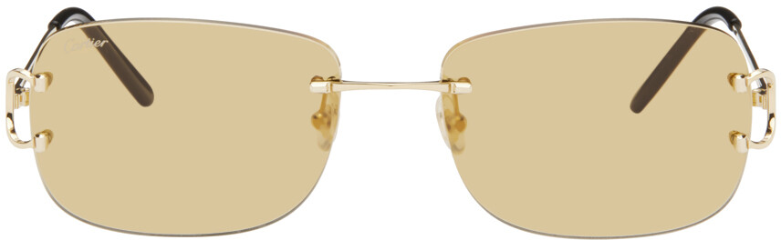 

Золотые солнцезащитные очки CT0011RS Cartier