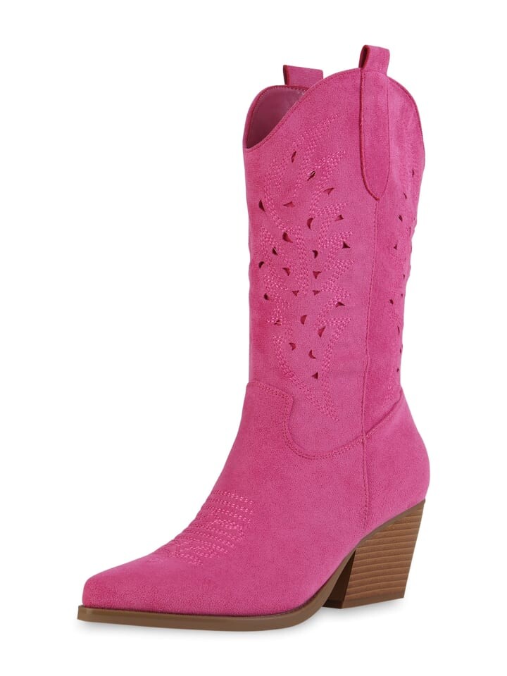 

Сапоги VAN HILL Cowboy Natalie, цвет fuchsia velours