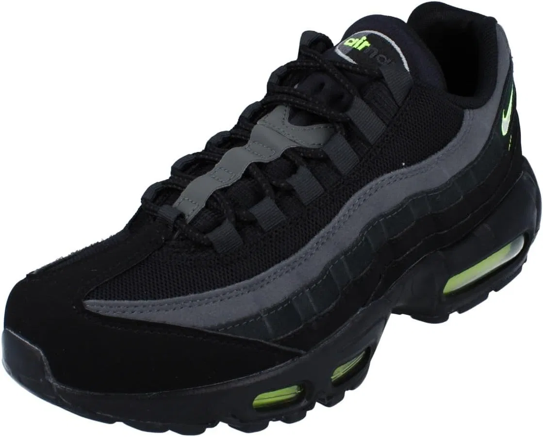 Мужские кроссовки Nike Air Max 95, Black Lt Smoke Grey Volt Dk Smoke Grey