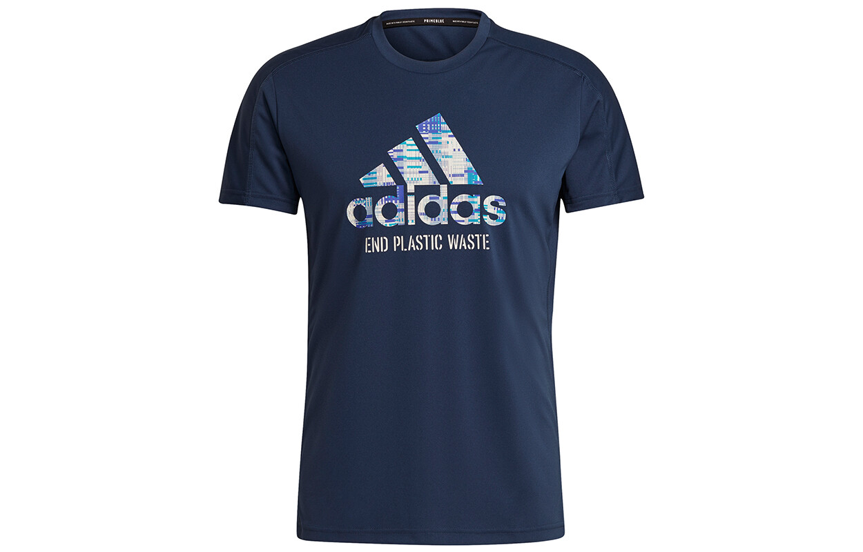 

Футболка мужская темно-синяя Adidas, темно-синий