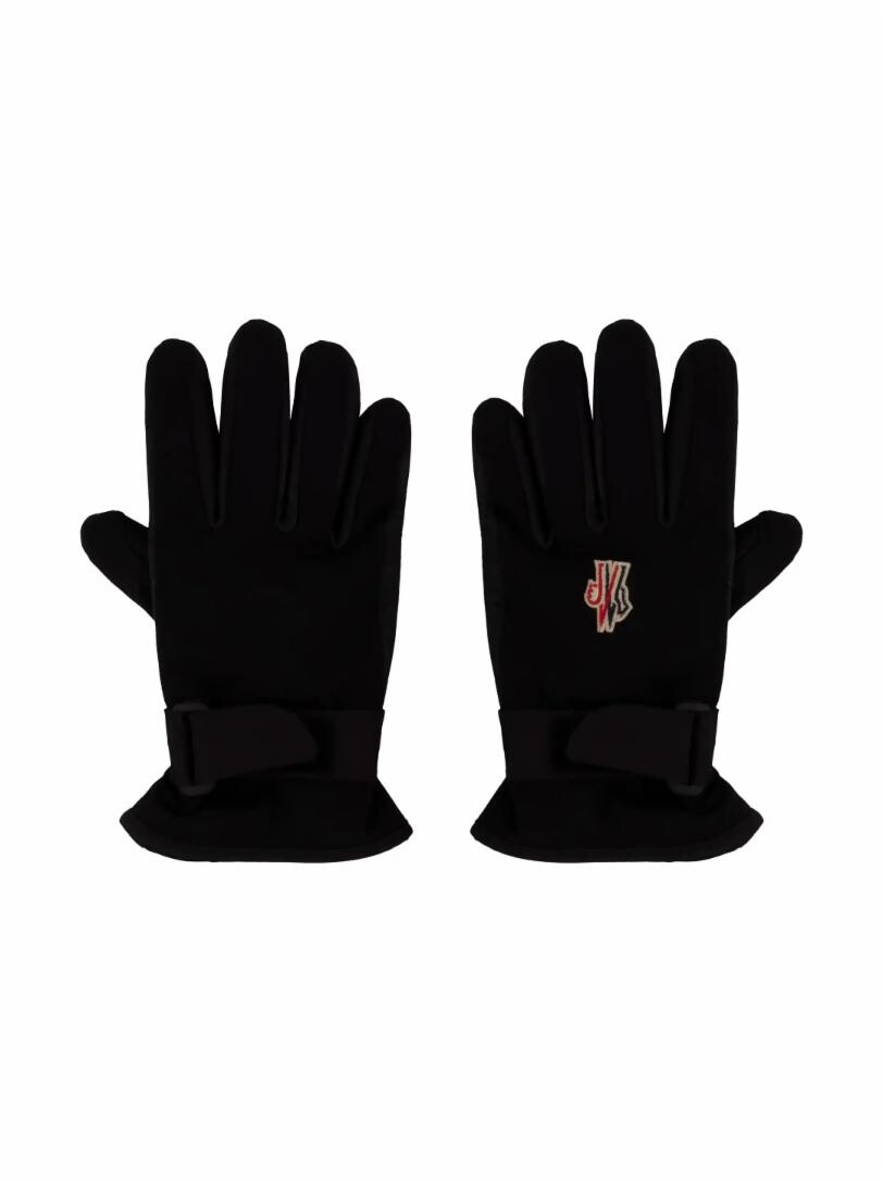 

Перчатки с логотипом Moncler, черный