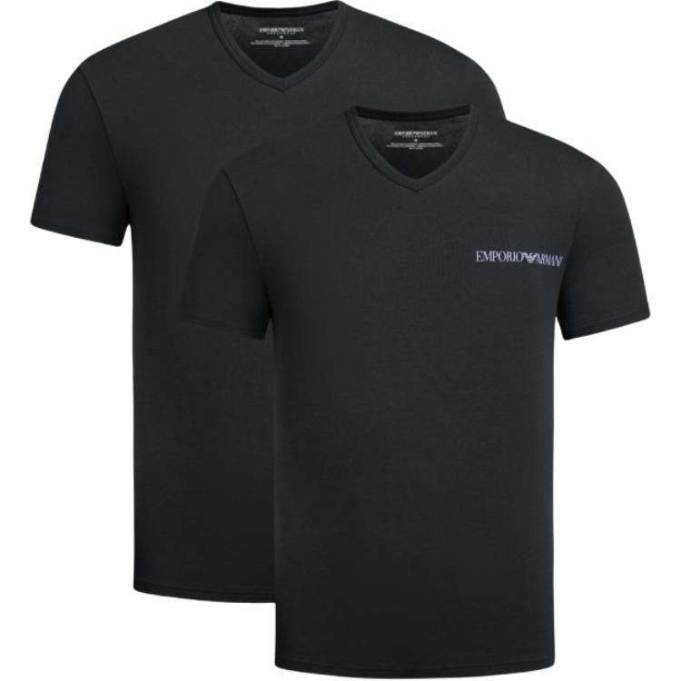 

EMPORIO ARMANI Футболка Black мужская, 2 шт, Черный, EMPORIO ARMANI Футболка Black мужская, 2 шт
