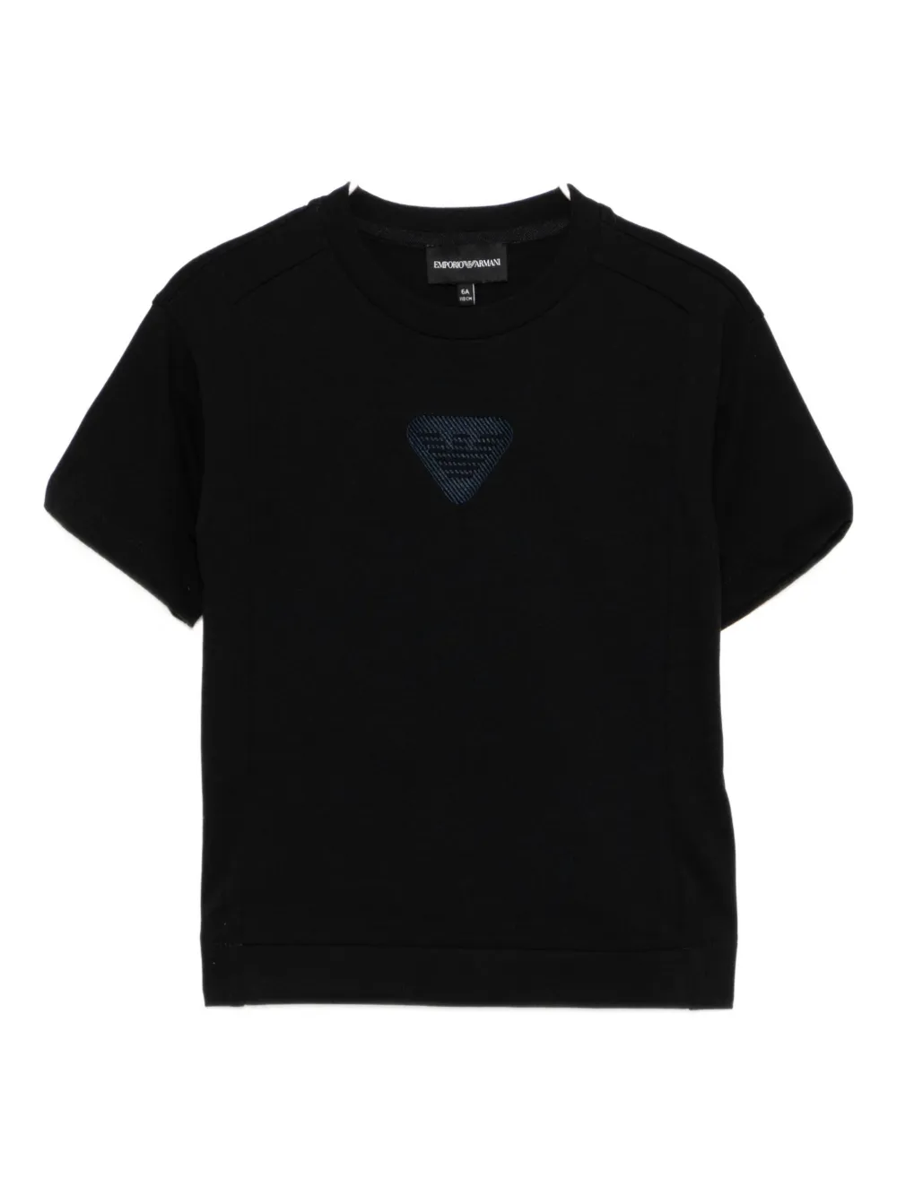 

Футболка с вышитым логотипом Emporio Armani Kids, синий