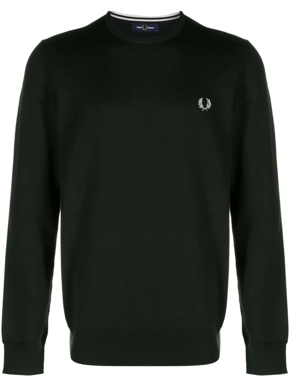 

Джемпер с вышитым логотипом Fred Perry, зеленый