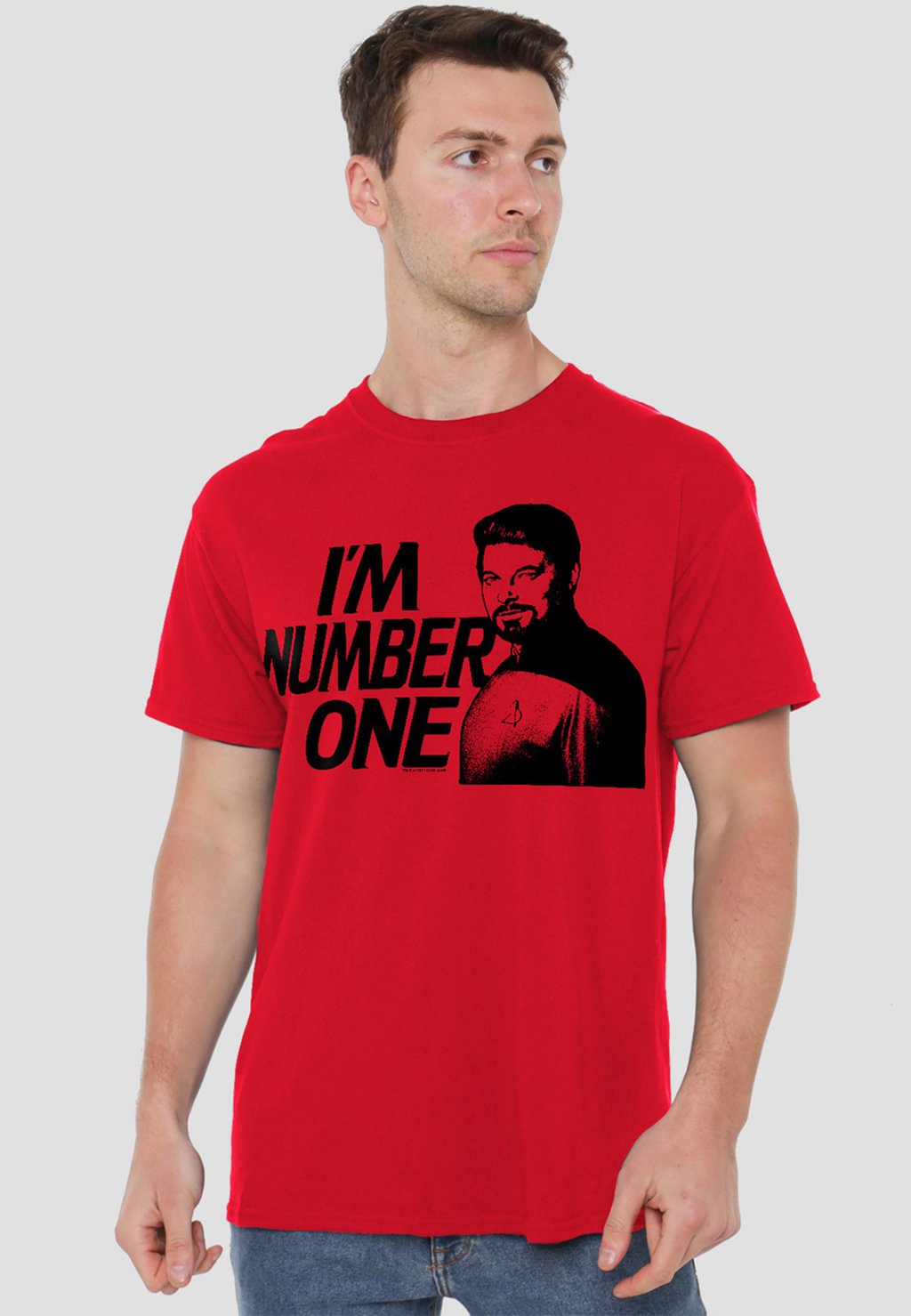

Футболка с принтом STAR TREK IM NUMBER ONE Cotton Soul, красный