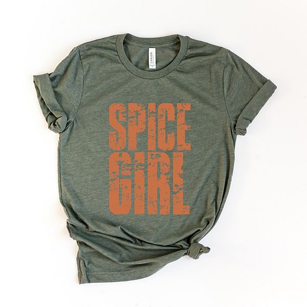 

Футболка с принтом Spice girl block distressed Simply Sage Market, Army Green, Зеленый, Футболка с принтом Spice girl block distressed Simply Sage Market, Army Green