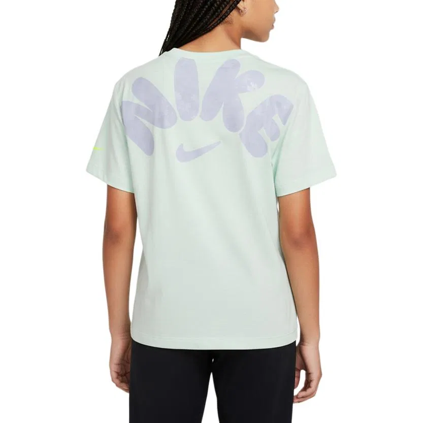 Детская футболка с круглым вырезом Nike, Light Green — фото 3