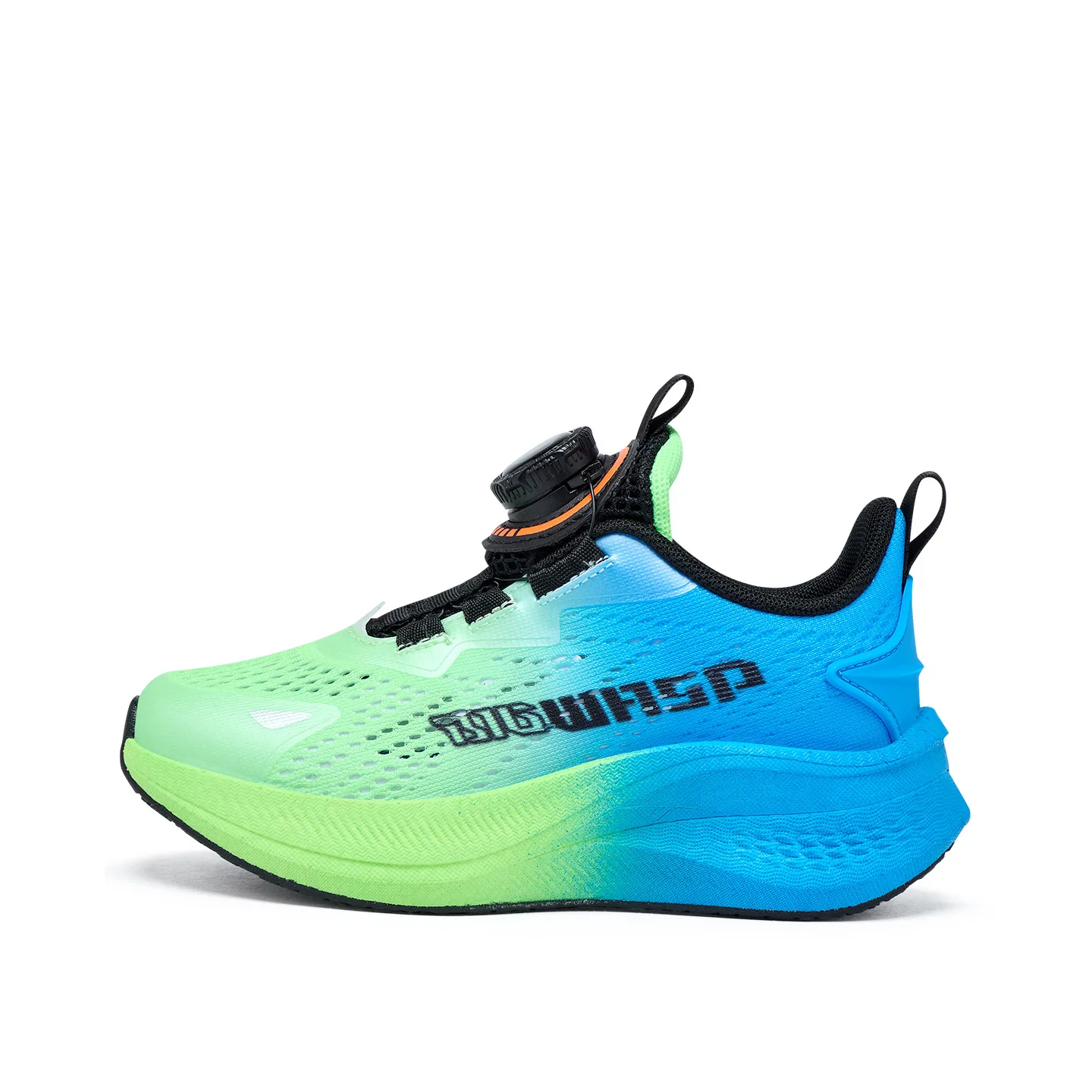 Легкие кроссовки для бега Slip Resistant, Abrasion Resistant, Rebound, Breathable, Lightweight Cushioning Low top BIG WASP, синий/dynamic зеленый[spring summer unlined mesh]