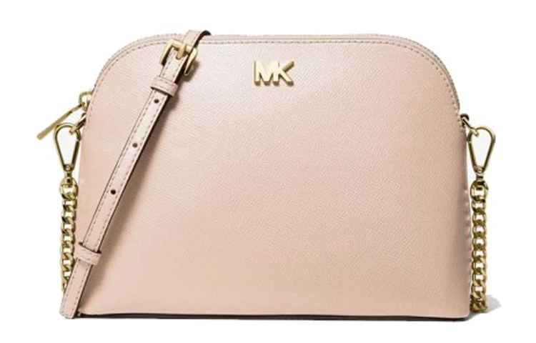 

MICHAEL KORS Сумка-купол из кожи Mott, сумка через плечо, большого размера, женская, нежно-розового цвета