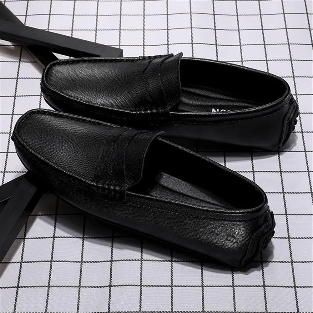 Лоферы мужские из натуральной кожи, Penny Loafer, черный PUGHGAETZF — фото 3