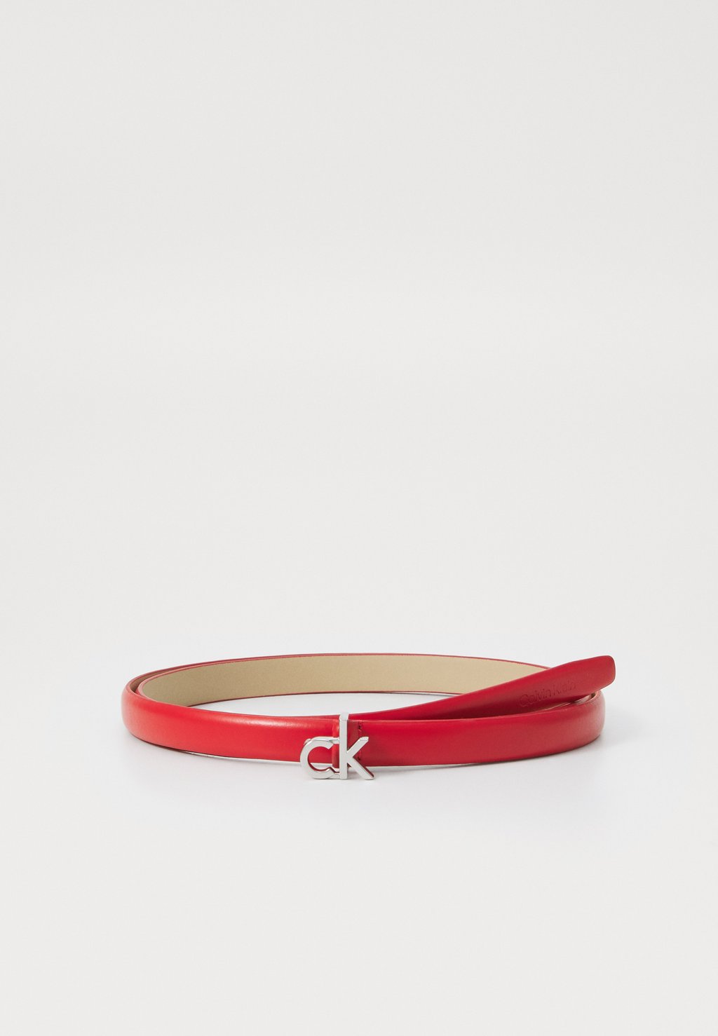 

Пояс BUCKLE SKINNY BELT Calvin Klein, красный