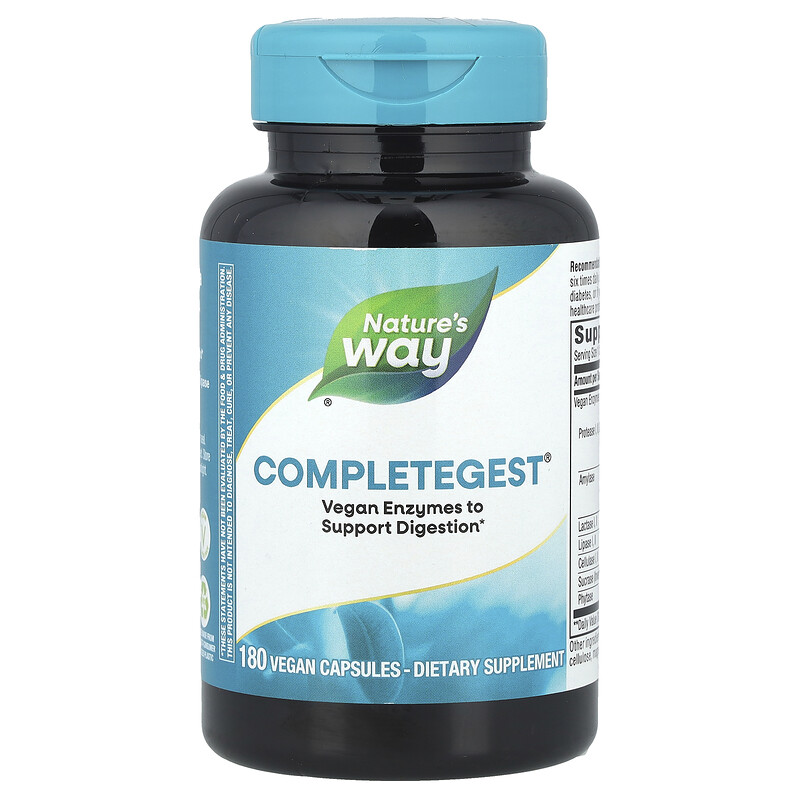 

Nature's Way, CompleteGest, 180 веганских капсул