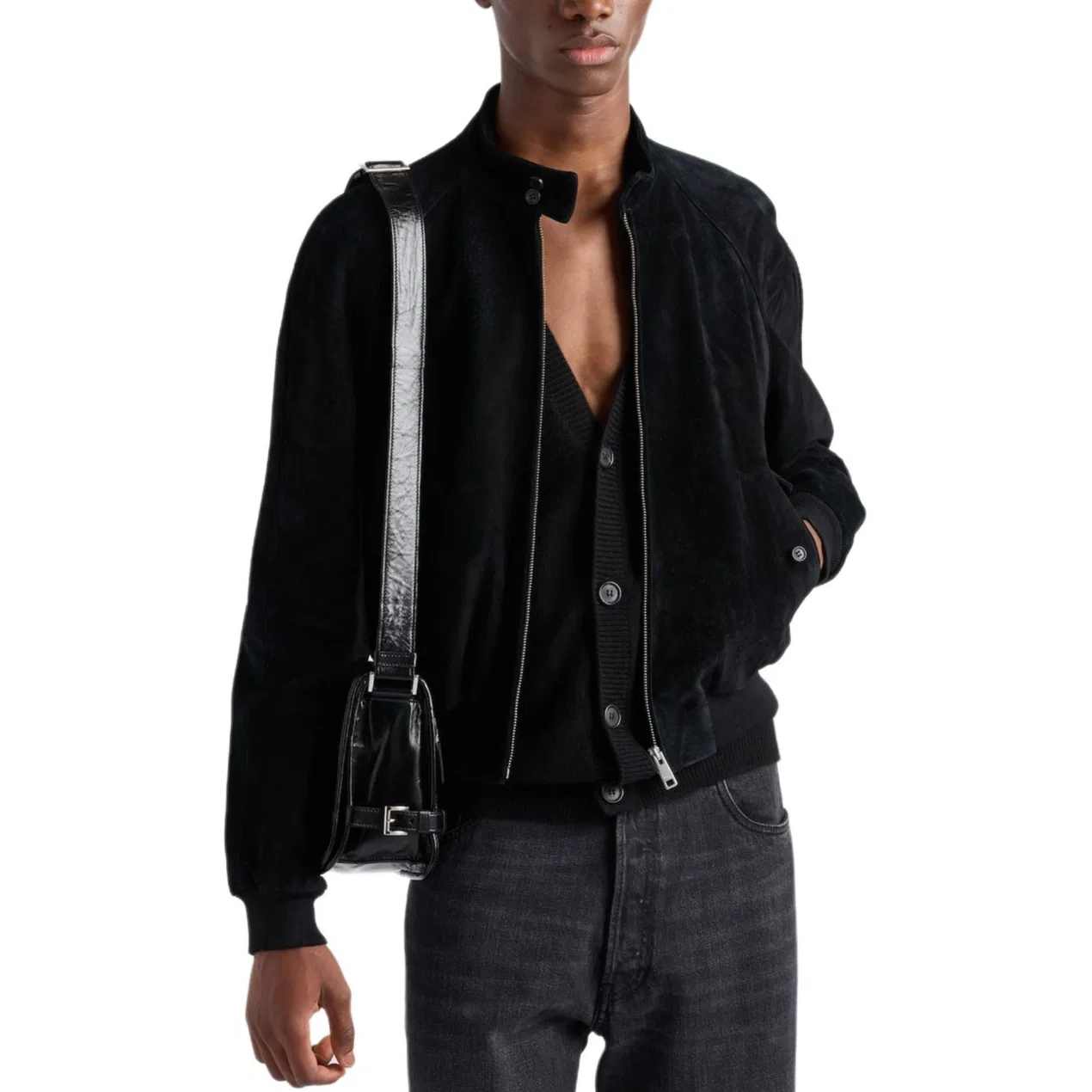 Куртка-бомбер на молнии PRADA, Black — фото 3