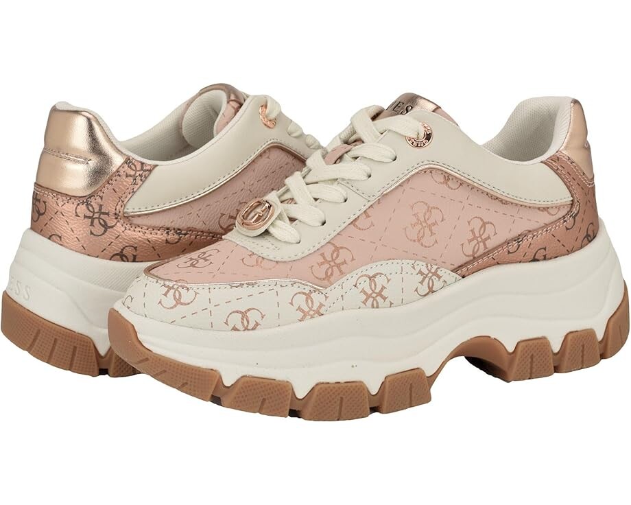 

Кроссовки GUESS Berrett, цвет Light Pink Logo Multi