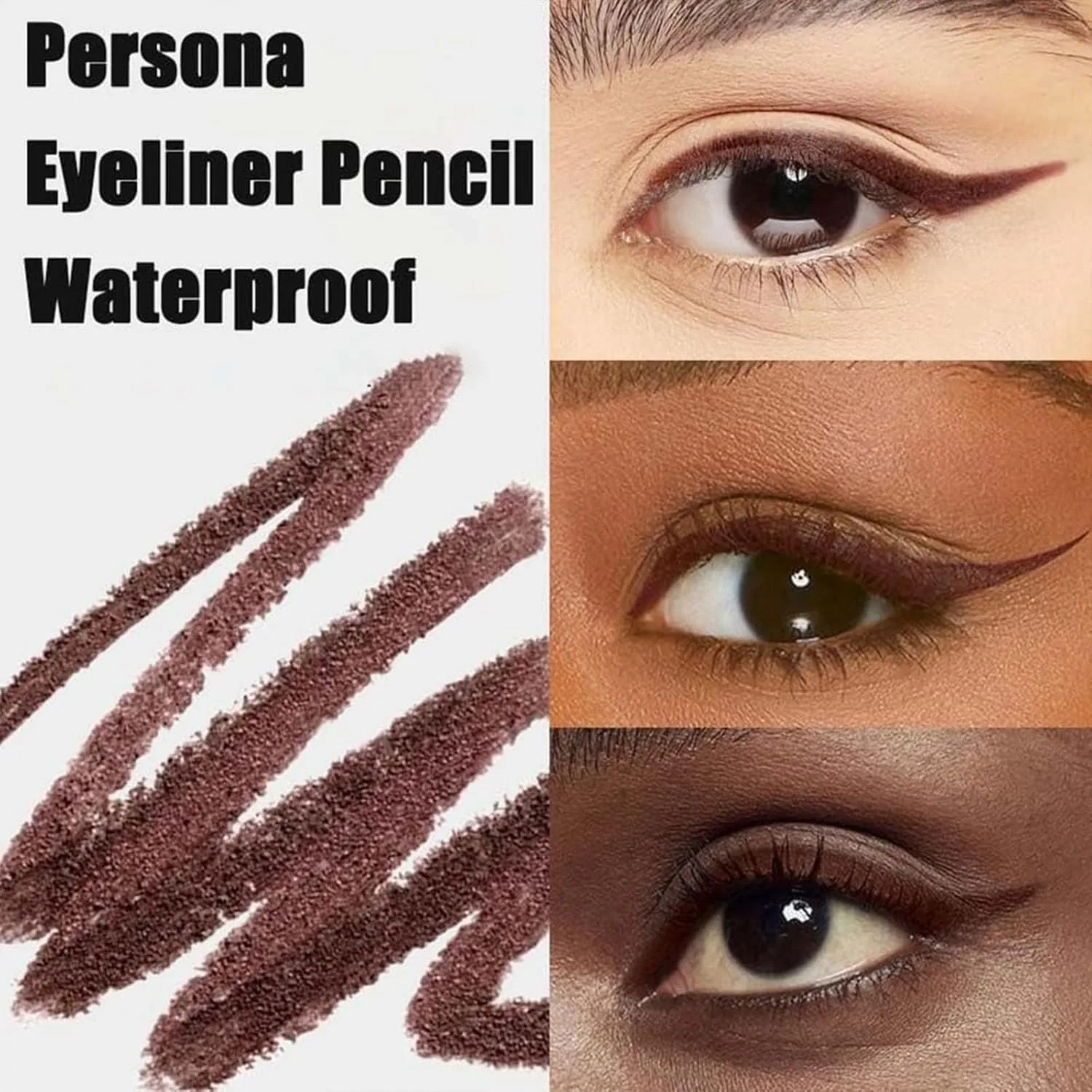Водостойкий карандаш для глаз «Eyeliner Waterproof Pencil» от Persona (черный) Generisch, Black — фото 4
