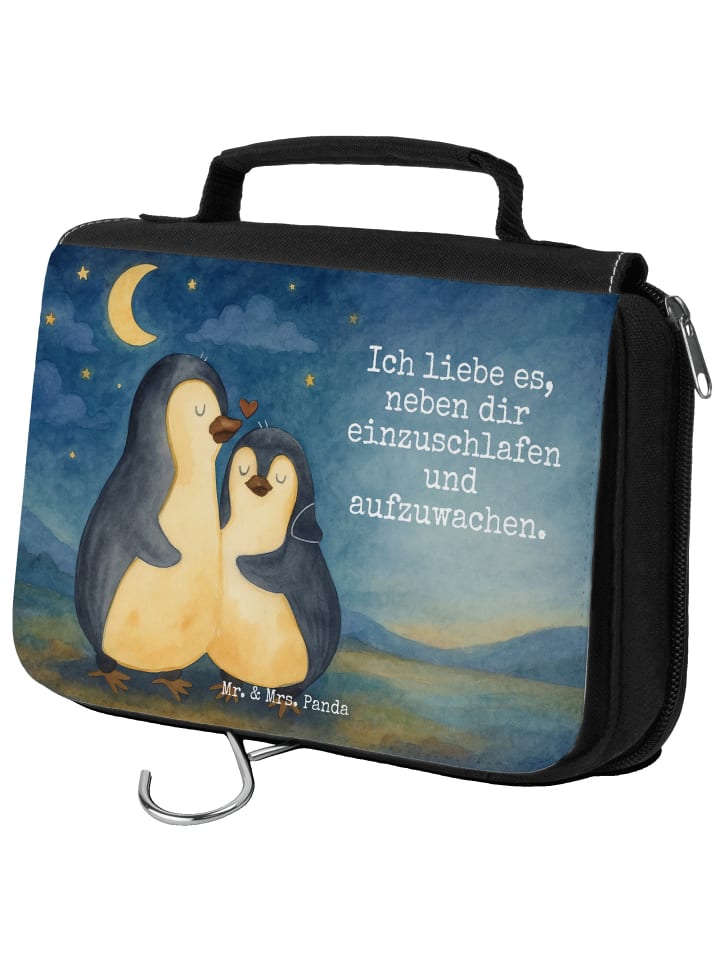

Mr. & Mrs. Panda Косметичка с изображением пингвинов, дизайн для сна, белого цвета