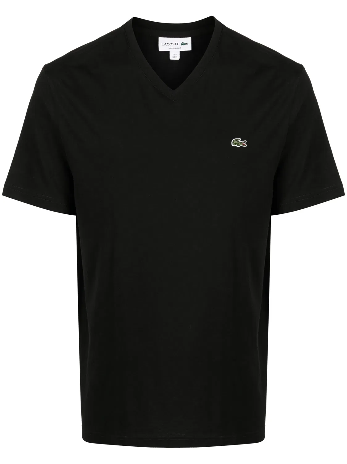 Футболка Lacoste с V-образным вырезом, черный