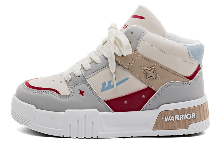 

Кроссовки WARRIOR Skateboarding Shoes Women's High-top, белый/черный