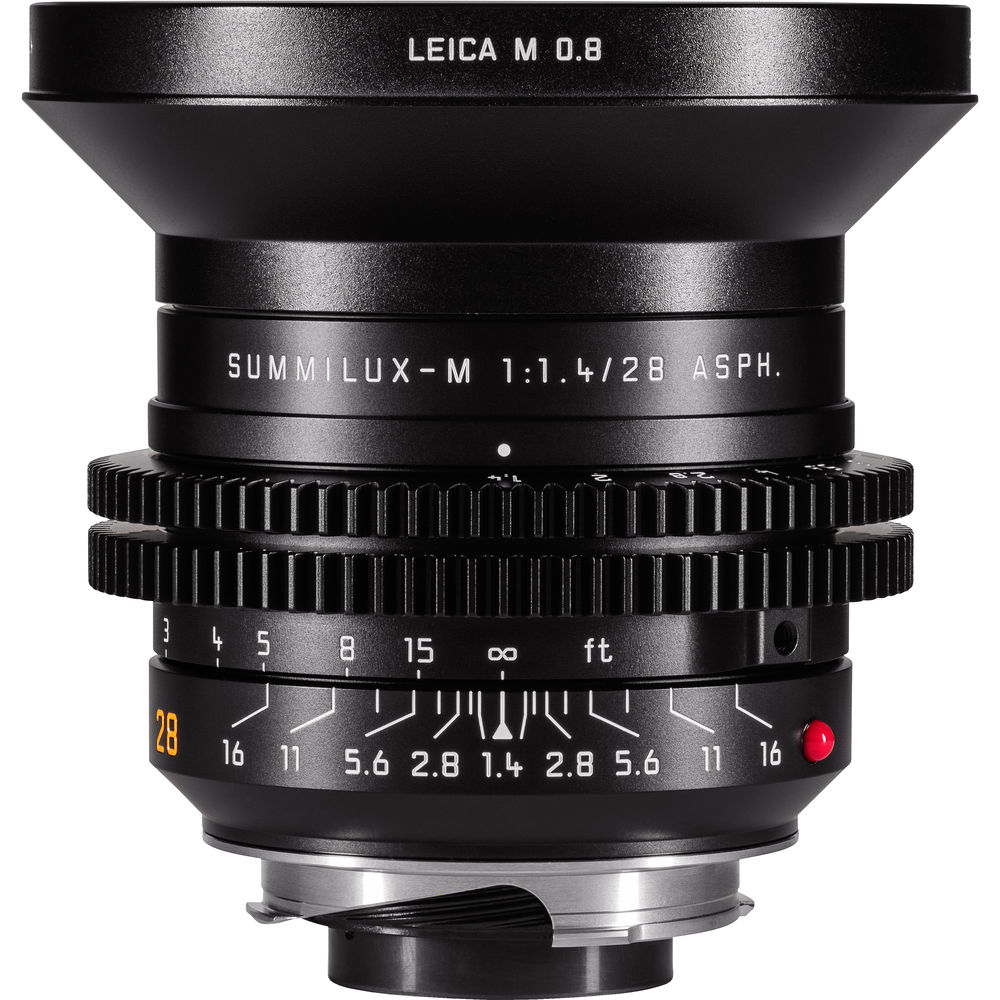 

Leitz Cine 28mm M 0.8 f/1.4 полнокадровый объектив с креплением M (футы)