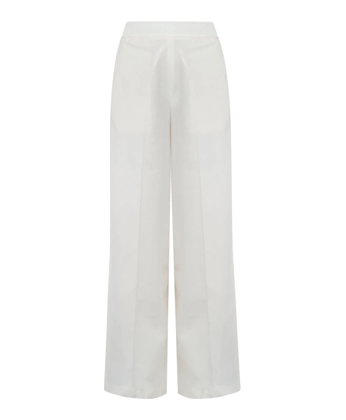 

Брюки с широкими штанинами и эластичным поясом Niu, бежевый