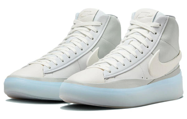 Кроссовки Nike Blazer Phantom Mid 'Goddess Of Victory', цвет light silver/summit white/light smoke grey/sail — фото 2