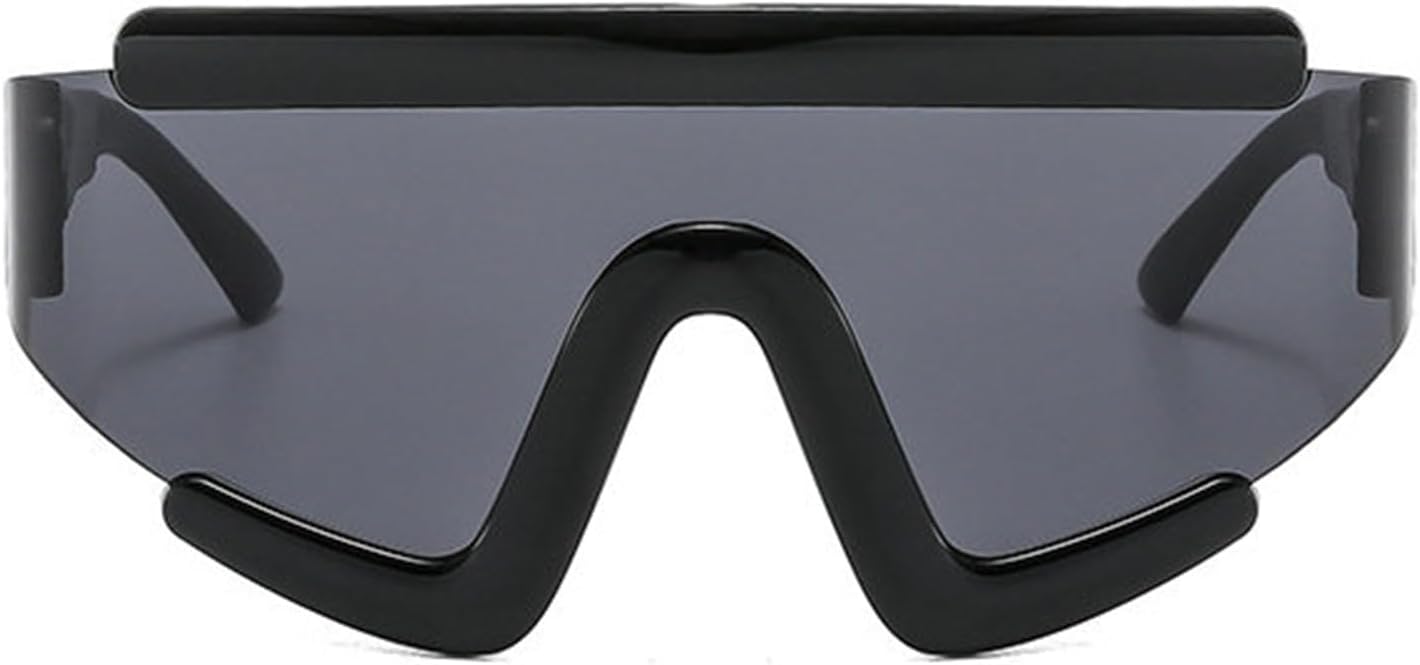 

Солнцезащитные очки Willochra Y2K для женщин, увеличенного размера, цельные, с защитой от УФ-излучения UV400, модные ретро-очки, обтекаемая форма, велосипедные очки, C1