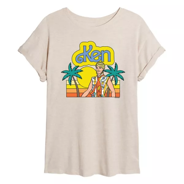 

Оверсайз футболка Cali Sunset Ken для подростков Barbie, бежевый