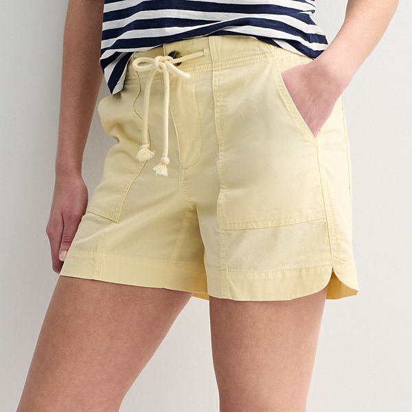 

Женские шорты mid rise utility Sonoma Goods For Life, Tame Yellow