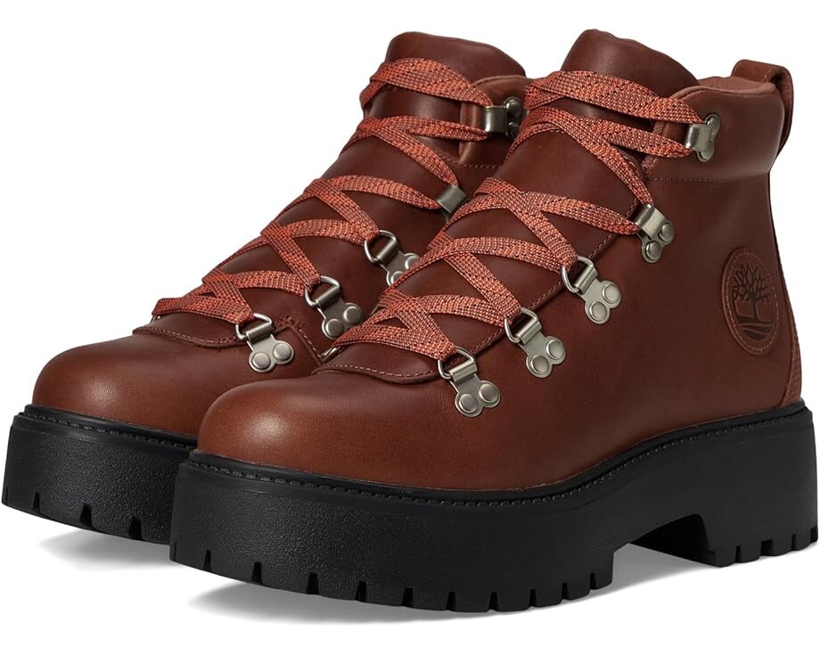 

Ботинки Timberland Stone Street Mid Lace-Up, цвет Rust Full Grain