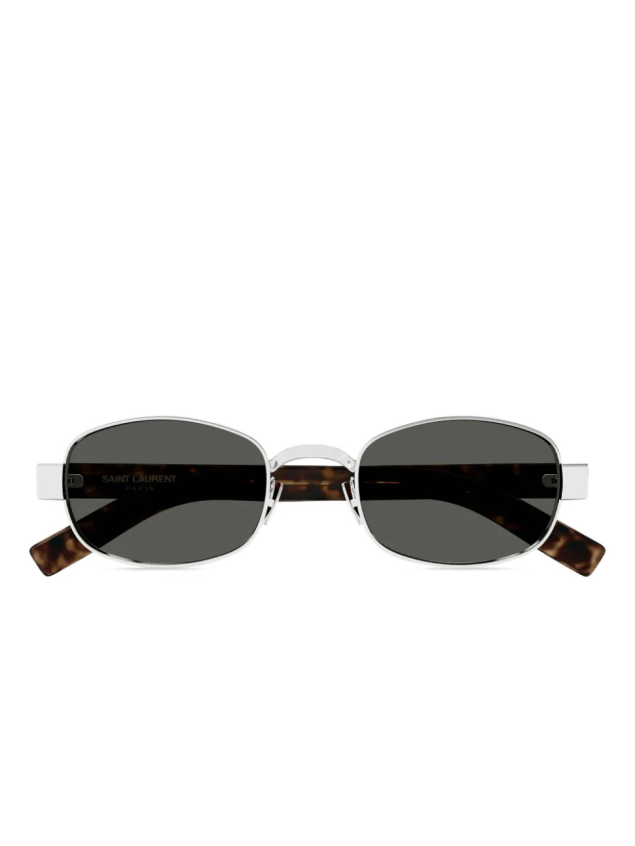 

Saint Laurent Eyewear солнцезащитные очки в овальной оправе, серый