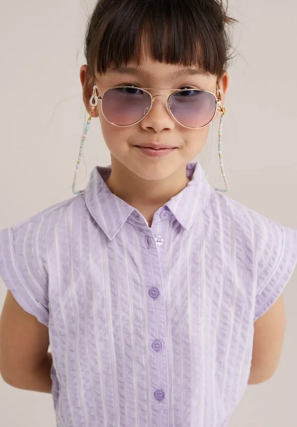 Блузка на пуговицах We Fashion, Lilac — фото 3