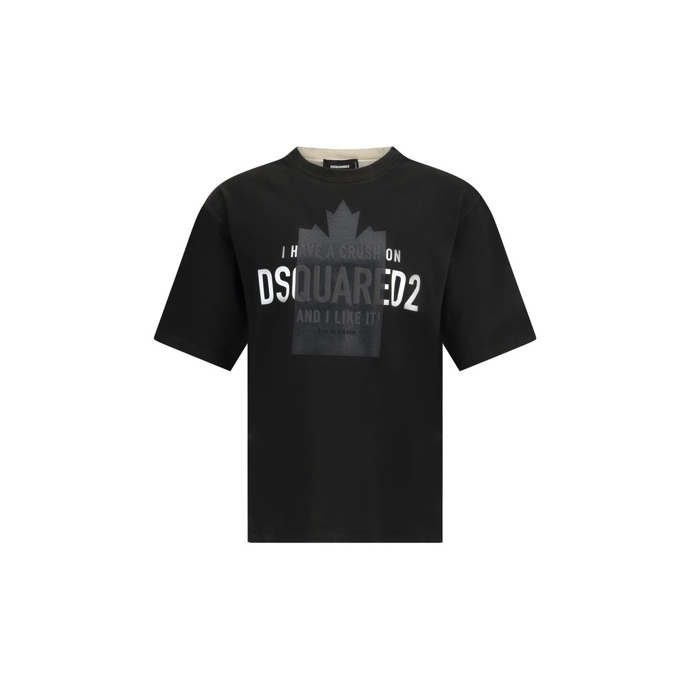 

Футболка с логотипом Dsquared1, черный