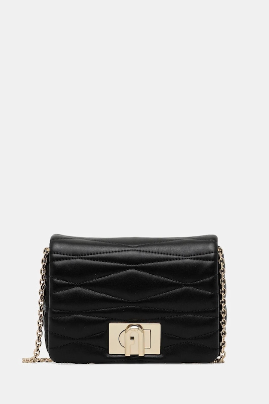 

Кожаная сумка Furla, черный