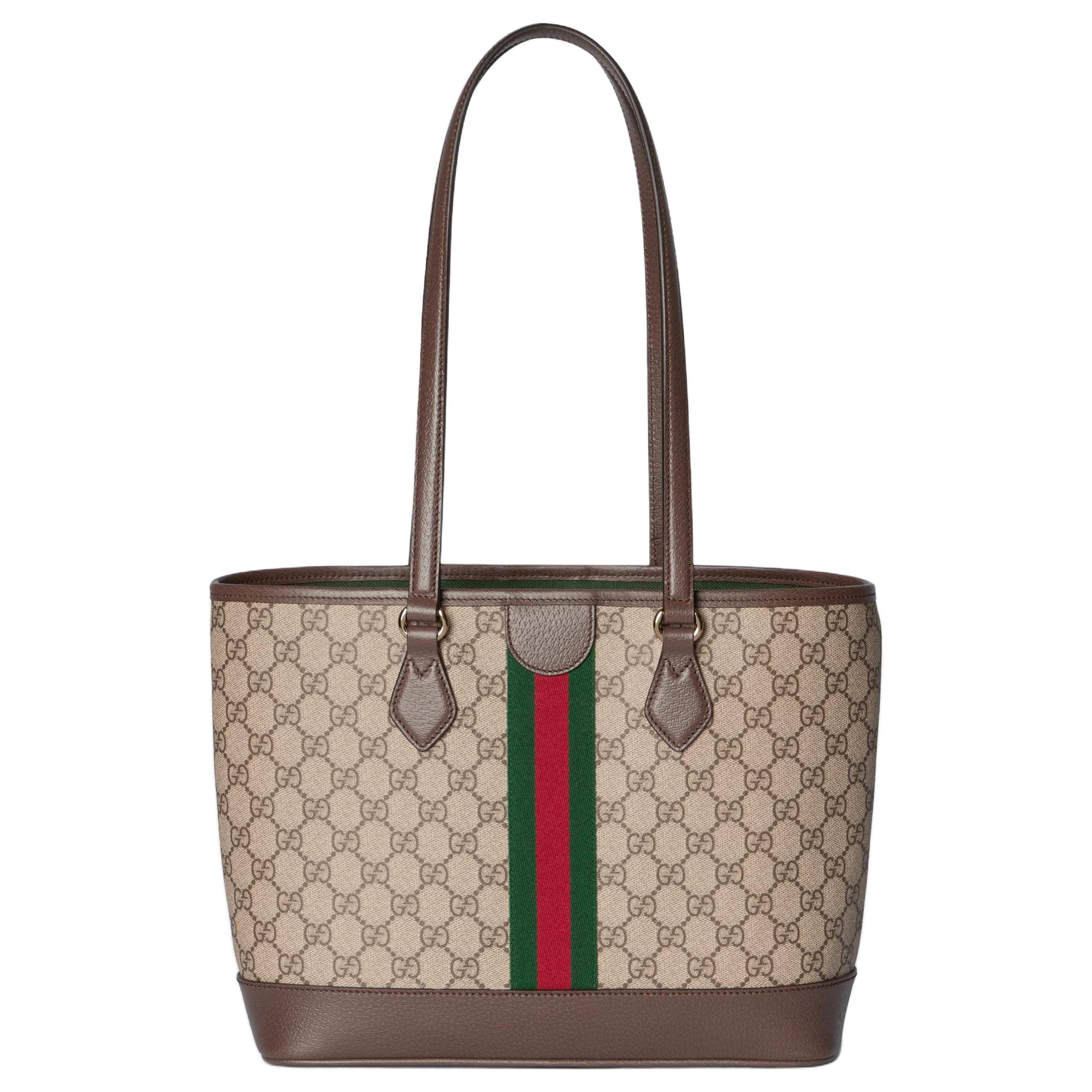 

GUCCI Сумка Ophidia Coated Fabric, шоппер, дамская сумка, сумка через плечо средний размер женская бежевая и коричневая