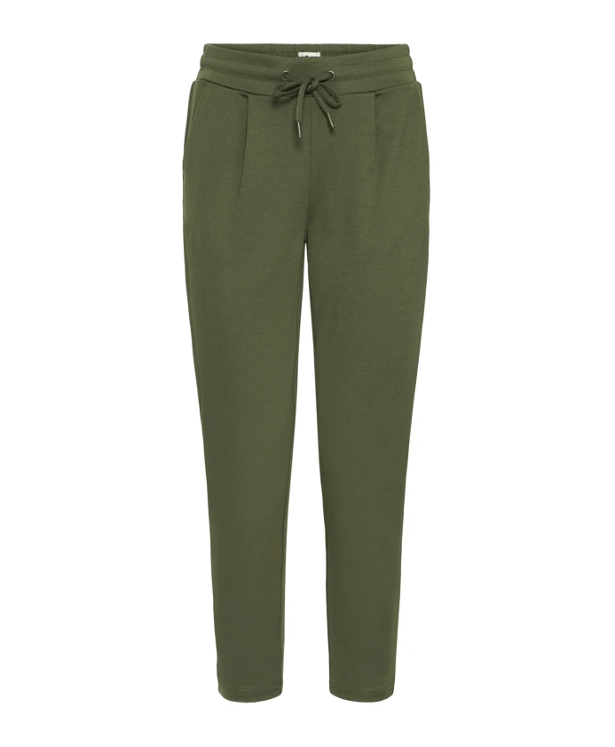 

Зеленые брюки-ружья узкие укороченные Ichi, зеленый