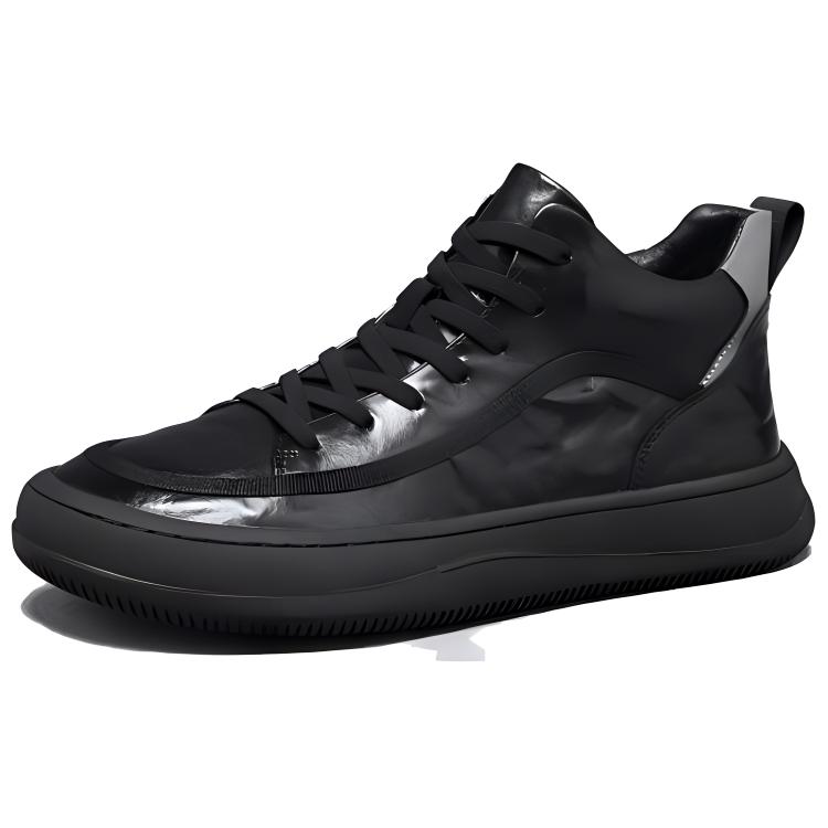 

Mo Xu Мужские черные полувысокие повседневные туфли без подкладки, цвет Black Unlined Shoes
