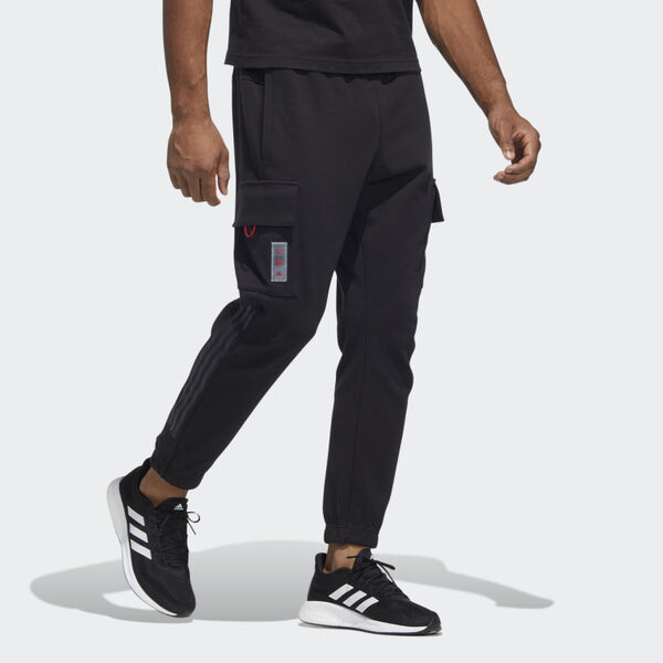 Брюки Men's adidas Cny Top Knpnt Side Pocket Cargo Lacing Casual Joggers/Pants/Trousers Black, черный — фото 3