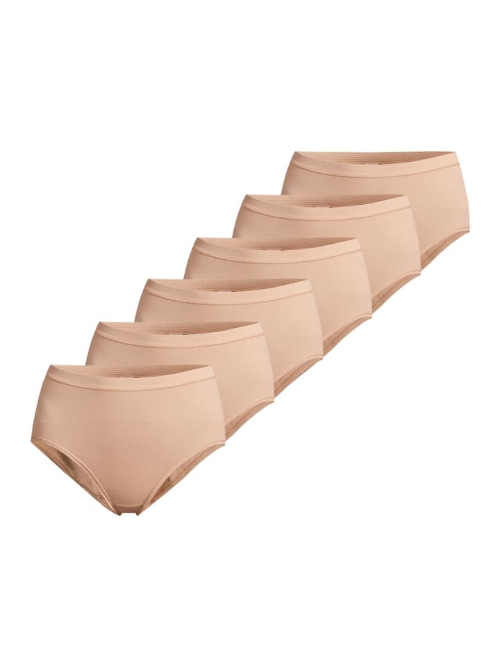 

Conta Трусики-макси бежевого цвета из тонкой ребристой вязки