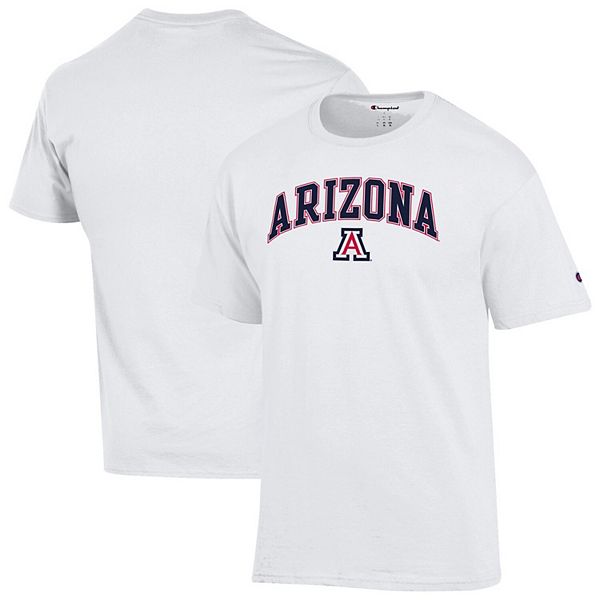

Мужская белая футболка arizona wildcats arch over logo Champion